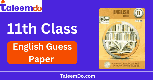 1st Year English Guess Paper